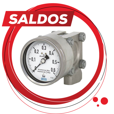 Manómetro de presión diferencial de 0 a 15 psi WIKA