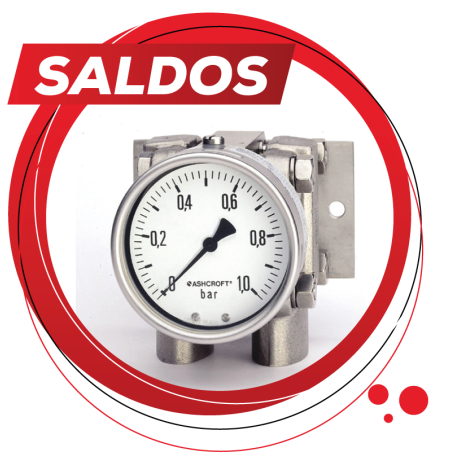 Manómetro de presión diferencial de 0 a 5 psi ASHCROFT